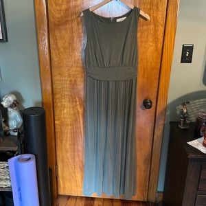 Loft olive green maxi dress size medium super soft fabric